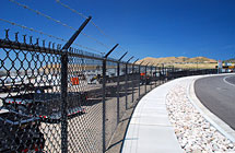 Lehi - Lonepeak Trailers Perimeter Fence - 6’ High 3 Strands Barbed Wire Black