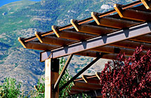 Pleasant Grove Residence - Beam and Brace Closeup