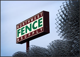 Northwest Fence Sign