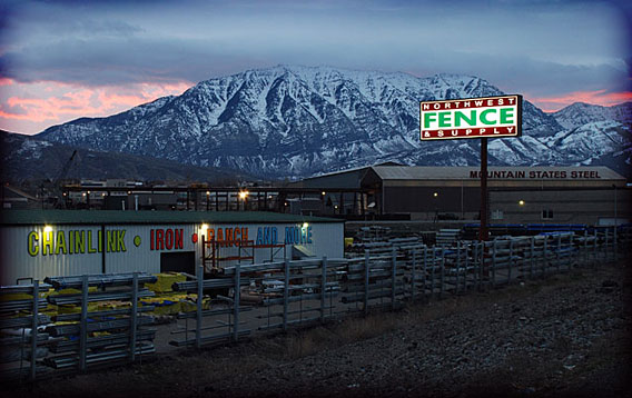 Northwest Fence and Supply at Night