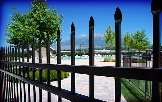 Public Pool: Ornamental Fence